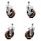 Service Caster 5 Inch High Temp Glass Filled Nylon 1/2 Inch Threaded Stem Caster Brakes SCC, 2PK SCC-TS20S514-GFNSHT-121315-2-TLB-2 - alternate 1